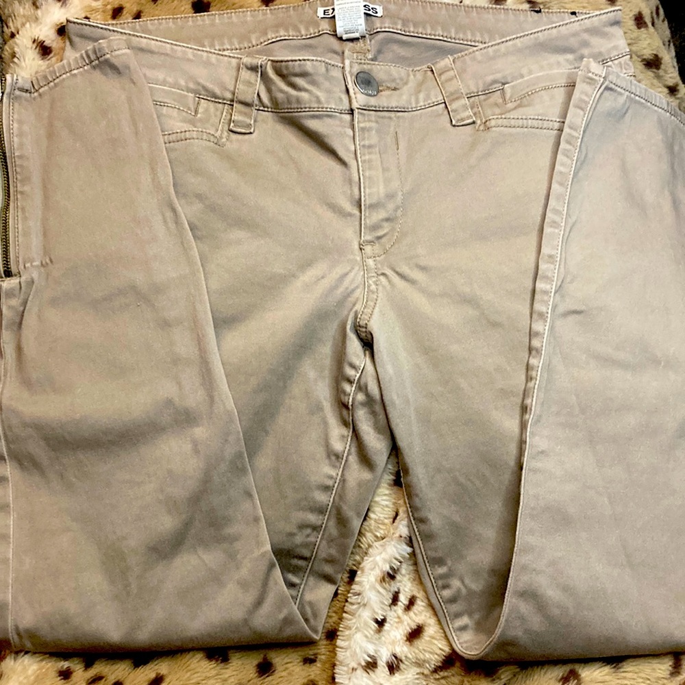 Express khaki cargo pants